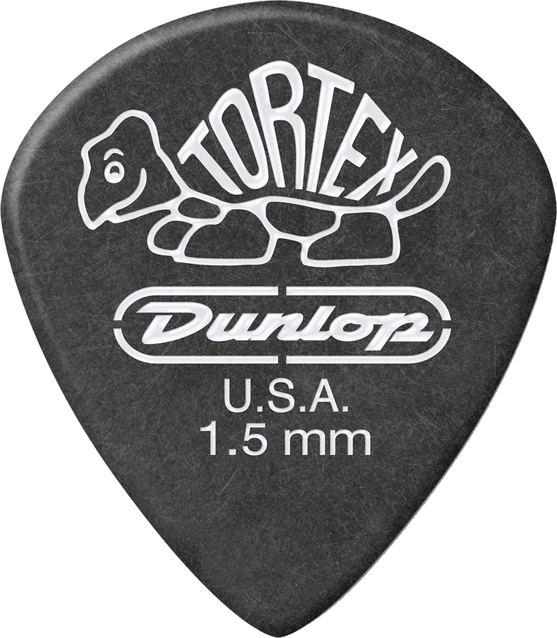12 x 1,50mm Tortex Tiefschwarz Jazz III