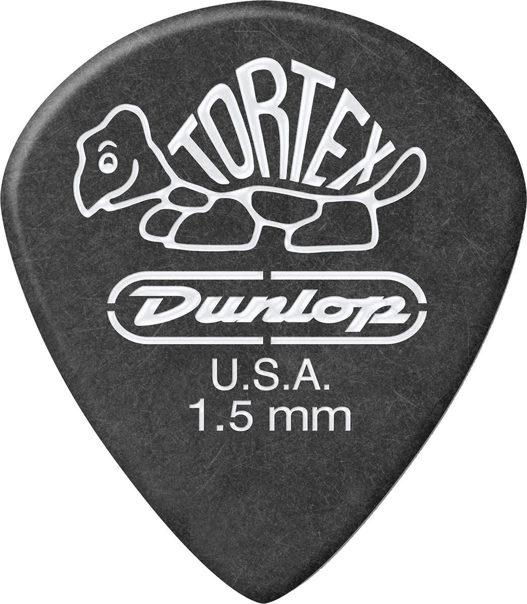 12 x 1,50mm Tortex Tiefschwarz Jazz III