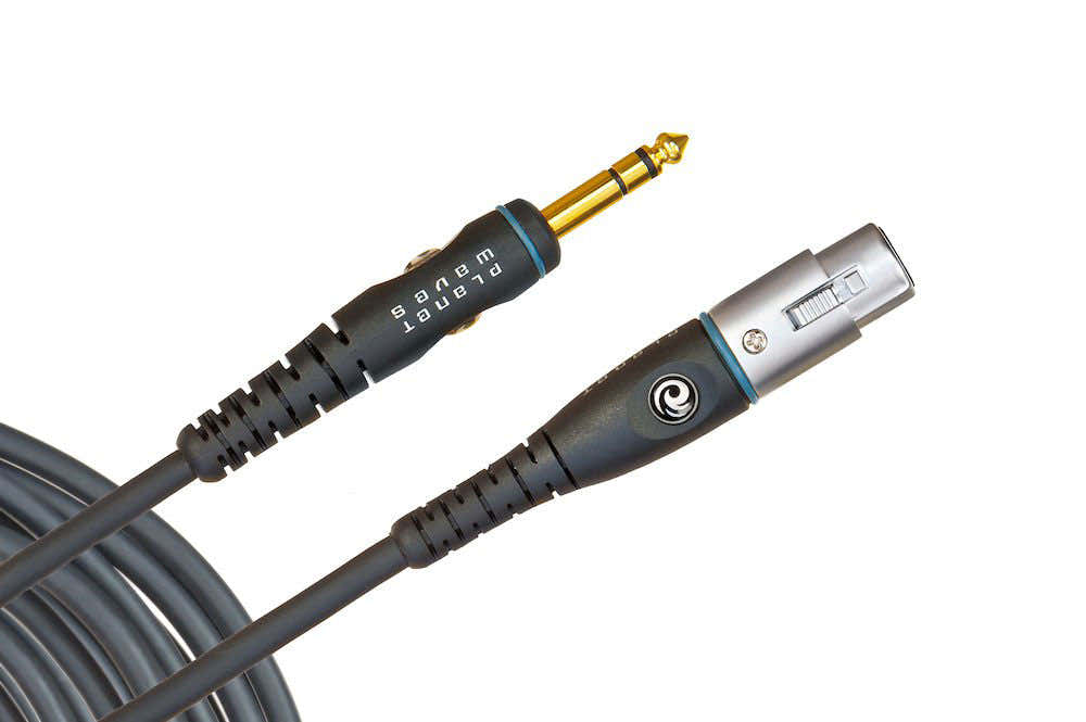 CUSTOM MICROPHONE CABLE BY D'ADDARIO XLR FEMALE TO 1/4" 7.6 M
