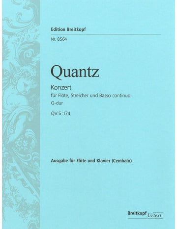 QUANTZ J.J. - FLÖTENKONZERT G-DUR QV 5:174