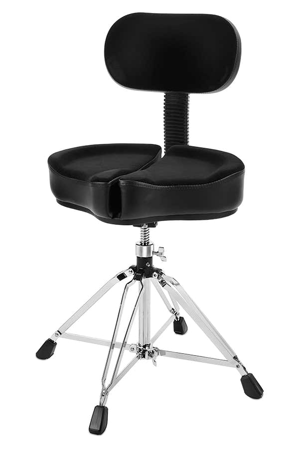 SPG-BBR4 DRUM THRONE SPINAL-G BACK REST BLACK - 4 LEG BASE