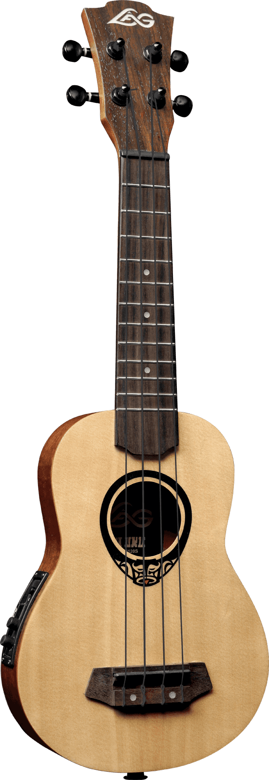 Tiki Baby Tku150Se Baby-Sopran-Ukulele Schlanker Gewölbter Boden Elektrisch