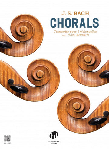BACH J.S. - CHORALS - 4 VIOLONCELLES (O. BOURIN)