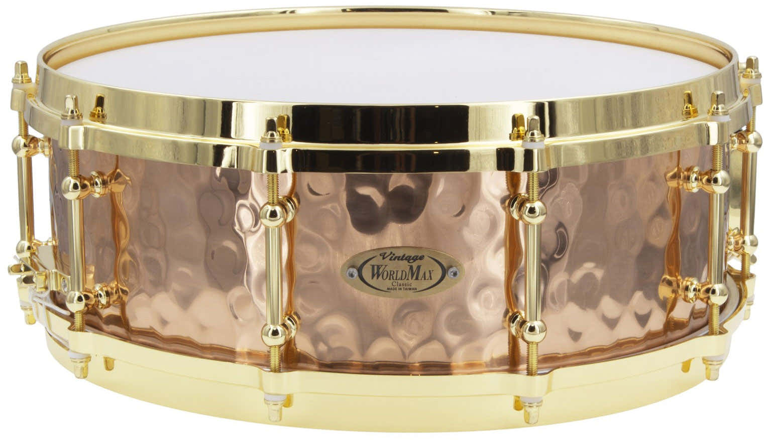 BZH-5014DHBR - Snare Drum 14" x 5" - Gehämmerter Bronze-Kessel - Gegossener Spannreifen