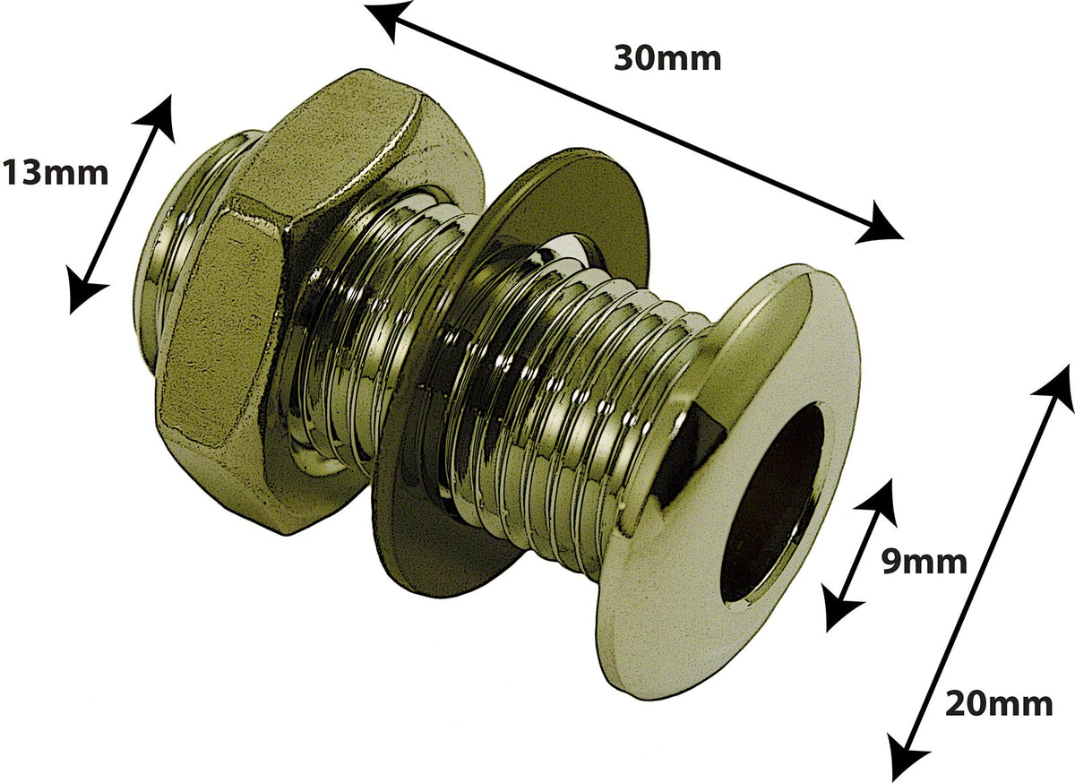 AVH3BR - Entlüftungsöse Druckguss 30mm Messing