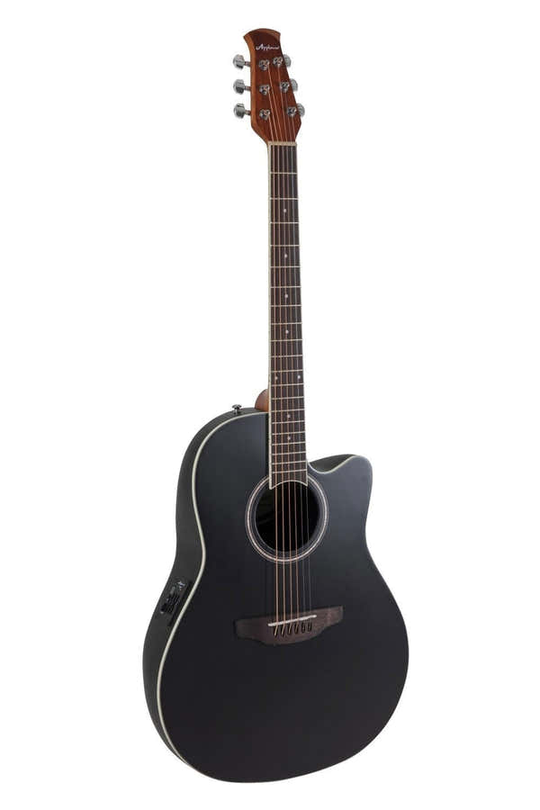 E-Akustikgitarre Traditional Ab24 Mid Cutaway Black Satin