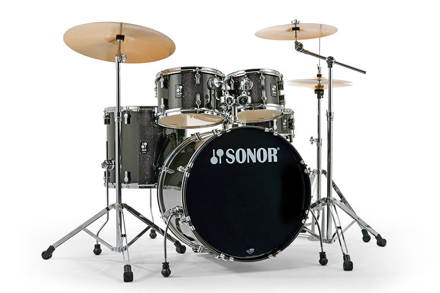 Sonor Aqx Stage Becken-Set Black Midnight Sparkle