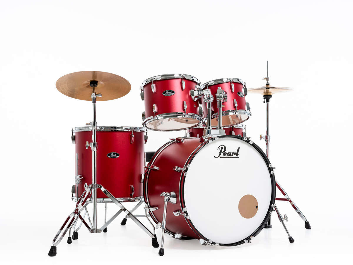 ROADSHOW FUSION 20 MATTE RED + SOLAR CYMBALS