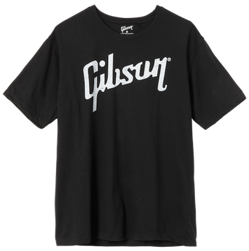 "L" Lifestyle-T-Shirt mit Used-Gibson-Logo Schwarz