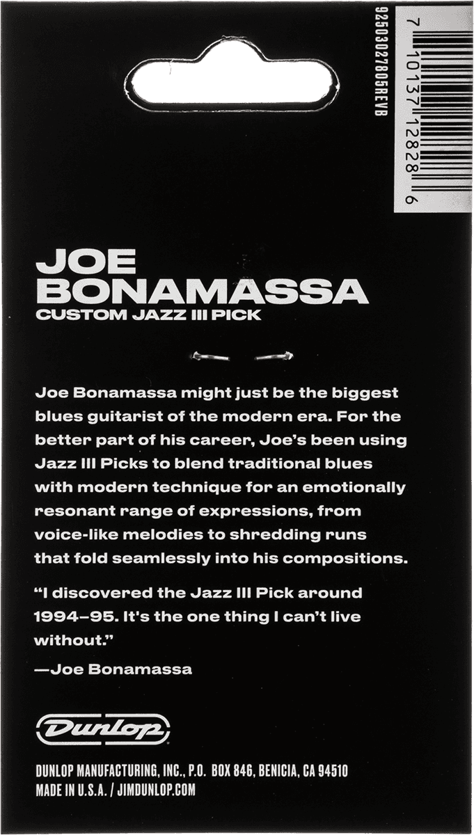 6 x 1,38mm Joe Bonamassa Custom Jazz III