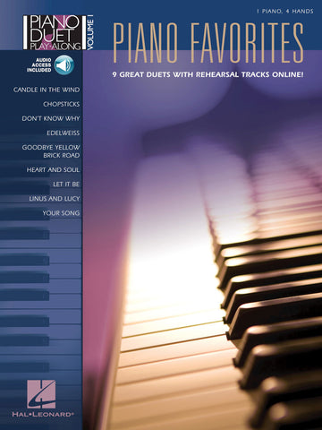 PIANO DUET PLAY ALONG VOL.1 - FAVORITES 9 DUETS + AUDIO TRACKS