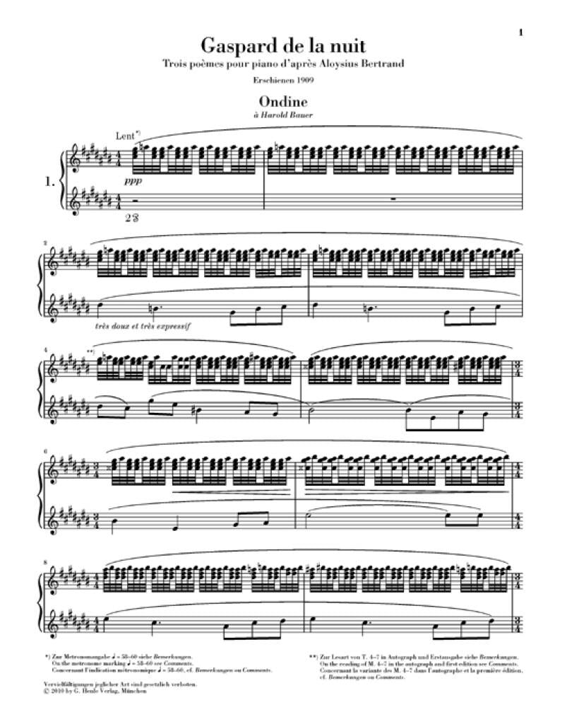 Ravel M. - Gaspard De La Nuit - Piano