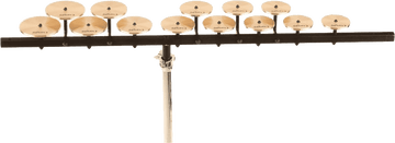 SET OF TREBLE CROTCHETS WITH MOUNTING BAR AND STAND