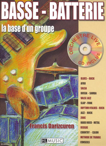 DARIZCUREN FRANCIS - BASSE - BATTERIE + CD