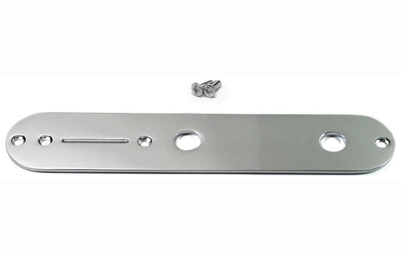 GOTOH Tele-Steuerplatte Chrom (Bohrungen 9.6MM)