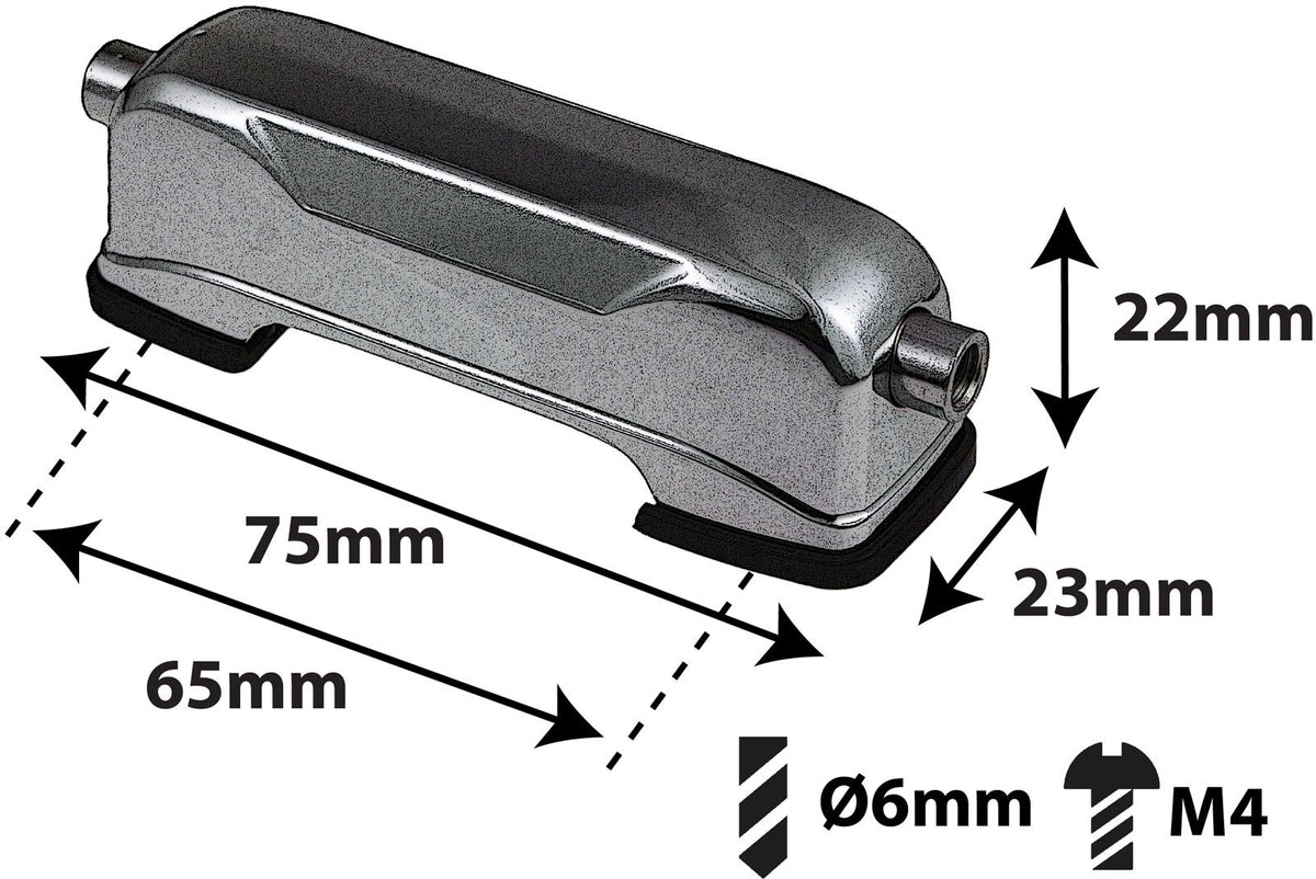L21SD-BK - Spannböckchen Snaredrum Schwarze - 65mm (x1)