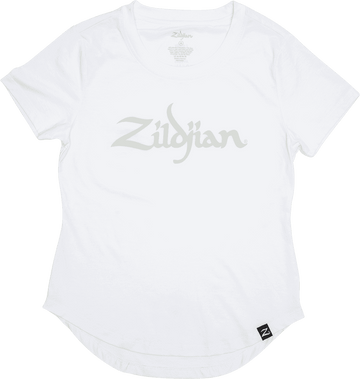 Größe L - Weißes Zildjian-Damen-T-Shirt