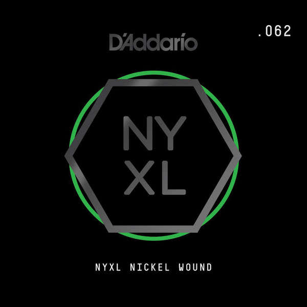 D'ADDARIO NYNW062 STRING FOR ELECTRIC GUITAR NICKEL WOUND TIE-ROD .062