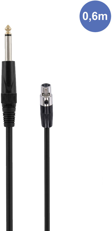 AUDIOCAB 452 Jack zu Mini XLR 4-polig (Shure) 6cm