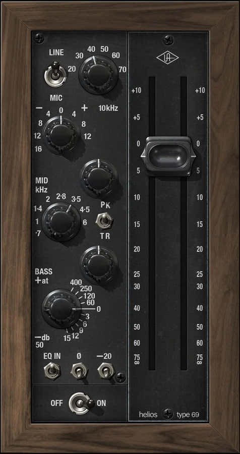 UAD Helios Type 69 Vorverstärker und EQ Kollektion