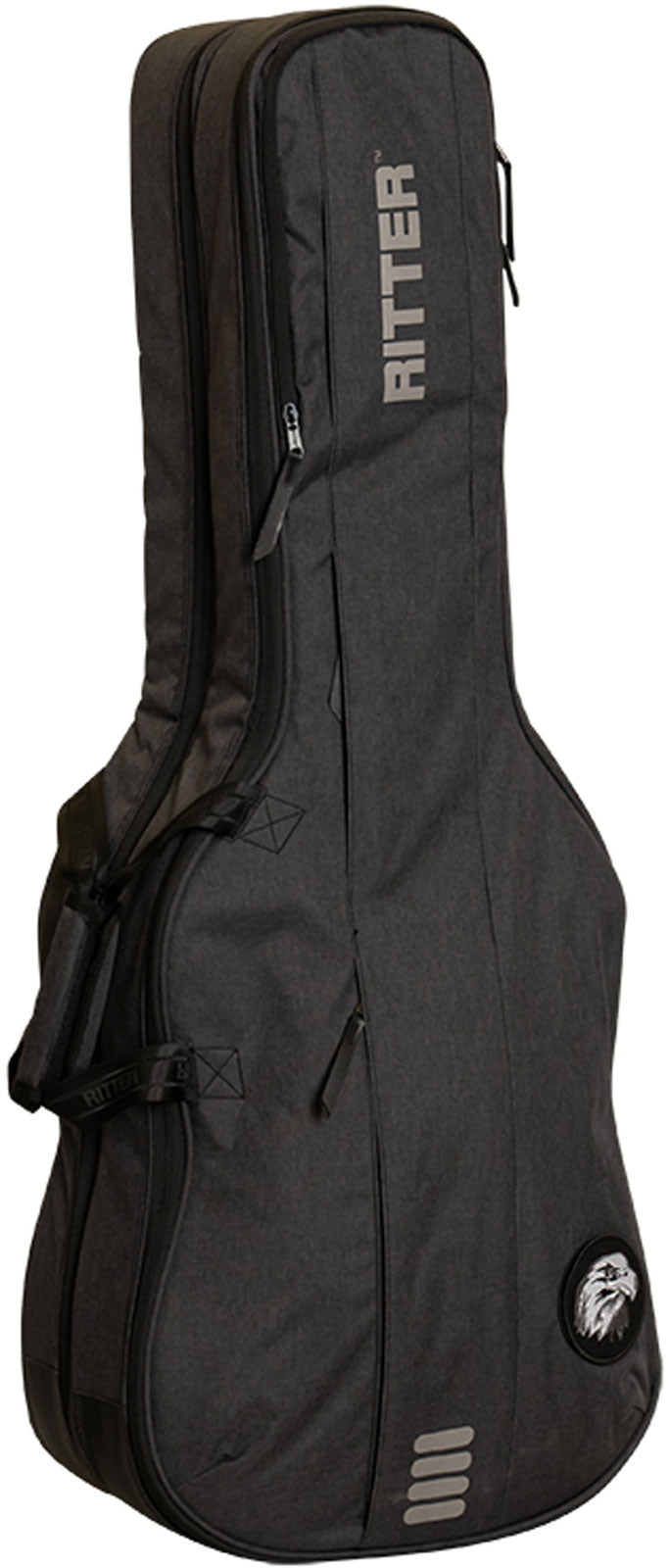 Graue Doppelte E-Gitarren-Tasche