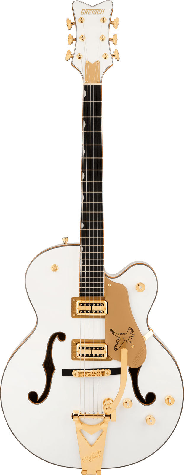 Synchromatic Falcon Hollowbody Single-Cut mit Bigsby EBO Snowcrest Weiß
