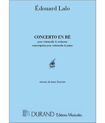 LALO E. - CONCERTO EN RE - VIOLONCELLE ET OCHESTRE