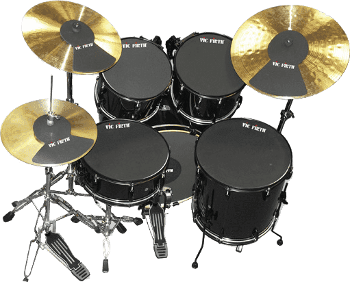 MUTEPP7 DRUMSET MUTE 10/12/14/14/18 + HI-HAT + 2 CYMBALS