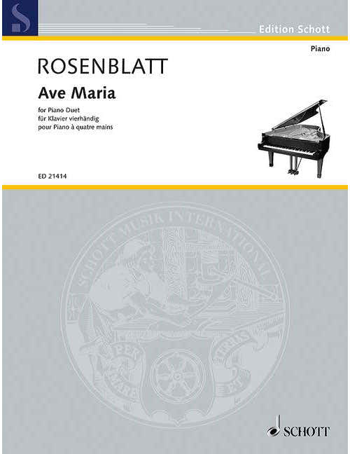 Rosenblatt - Ave Maria - Piano (4 Hets)