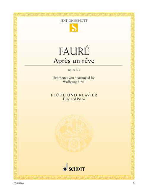 Fauré - Après Un Rêve Op. 7/1 - Flöte und Klavier