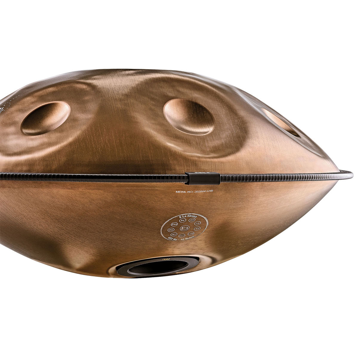 Sensory Handpan Stainless Steel E La Sirena 10 Notes 432 Hz Vintage copper Engraved design