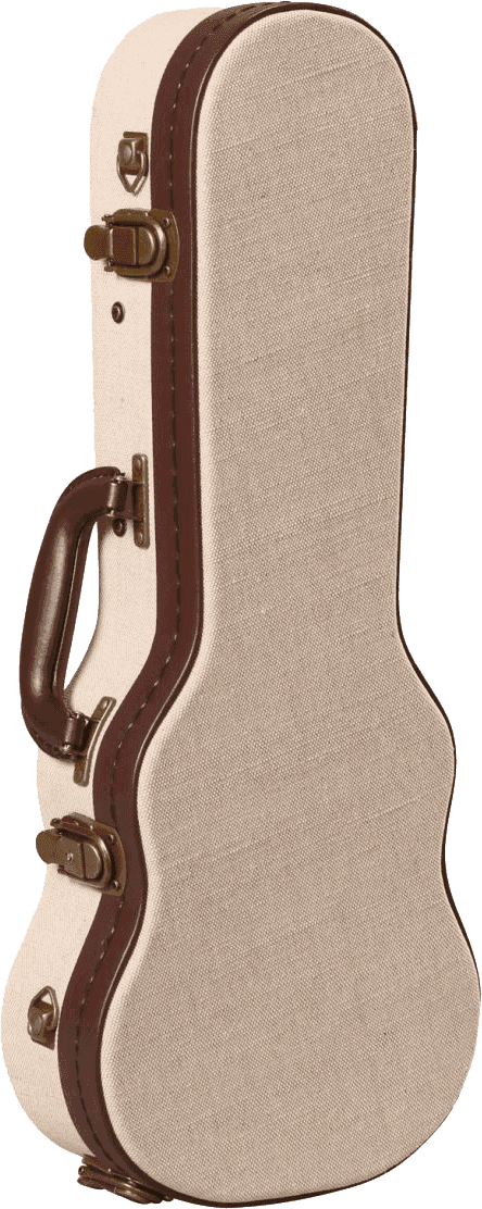 Sopran-Ukulelenkoffer Beige aus Holz Deluxe - GW