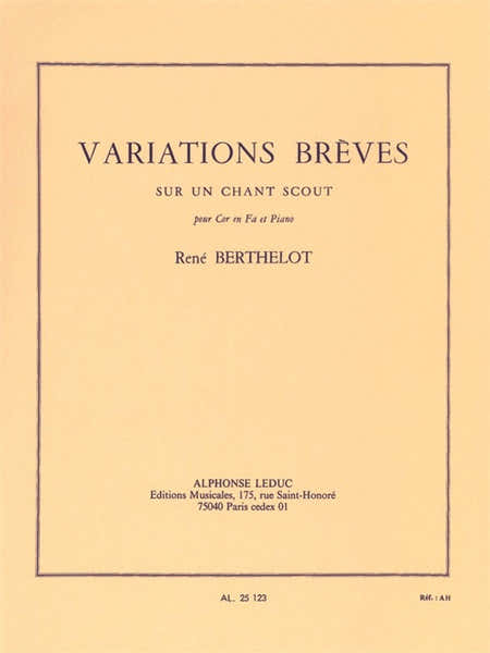 Variations breves sur un Chant scout