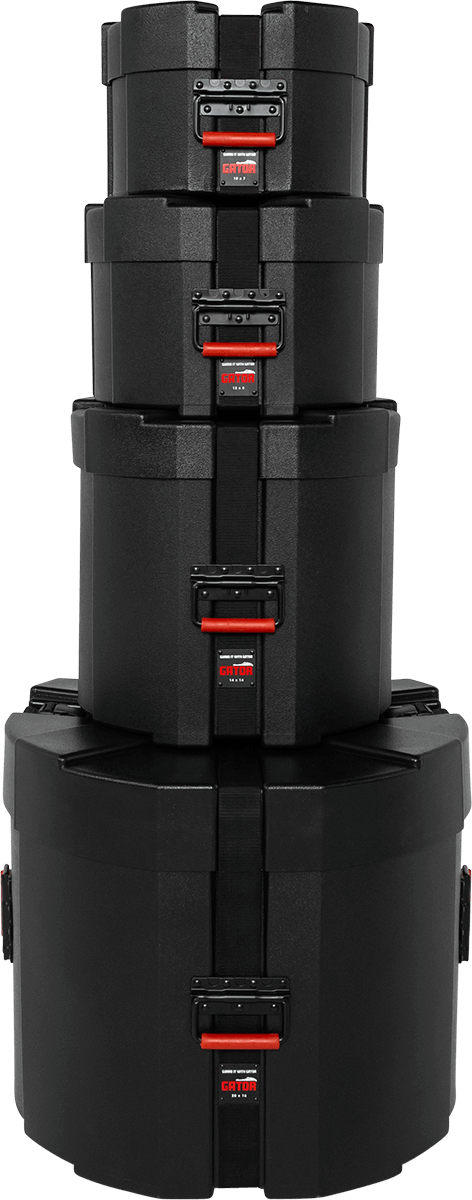 Set Geformter Etuis Für Fusion-Schlagzeug 20"