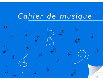 Notenheft für Musik 6 Notenzeilen