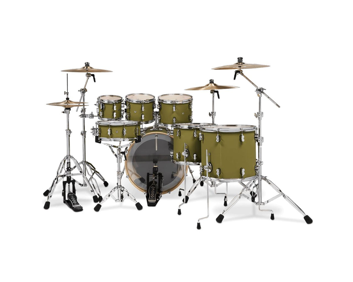SHELL SET CONCEPT MAPLE FINISH PLY CM7 KIT 22" SATIN OLIVE PDCM2217SO