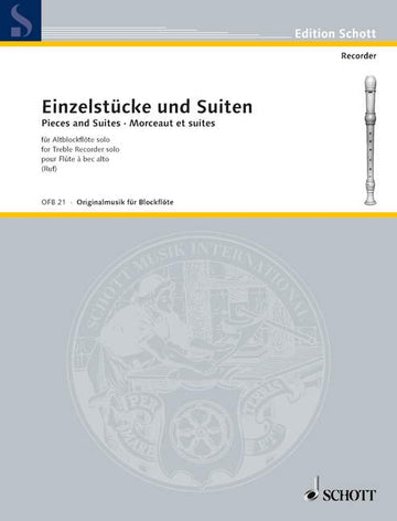 Einzelstucke Und Suiten - Flute A Bec Alto
