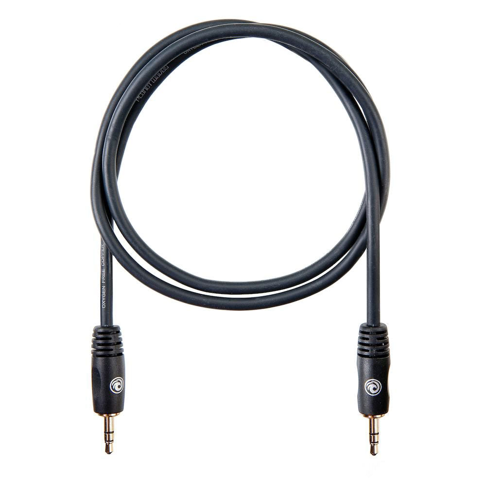 D'ADDARIO 1/8 INCH TO 1/8 INCH STEREO CABLE 3 FEET