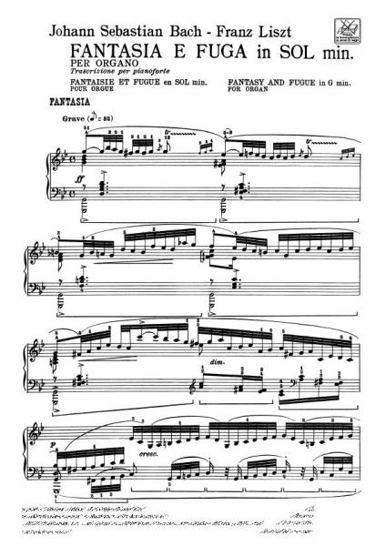 BACH J.S. - FANTASIEN UND FUGEN BWV 542 IN G-MOLL - KLAVIER