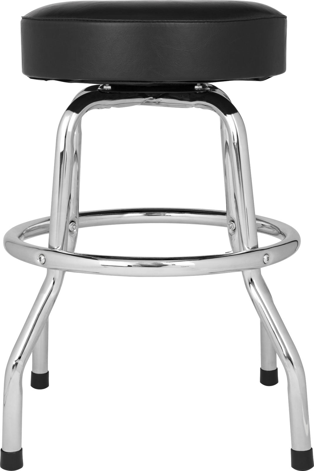 Chevron Logo Barstool Black-Chrome 24"