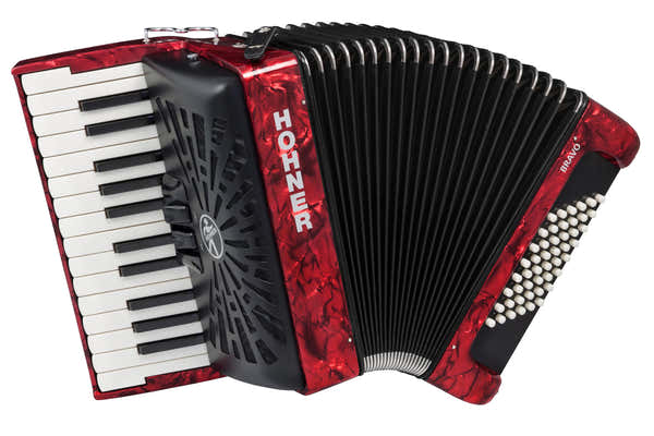 Hohner BRAVO II 48 ROT