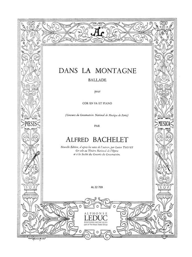 Bachelet Alfred - In den Bergen - Horn und Klavier