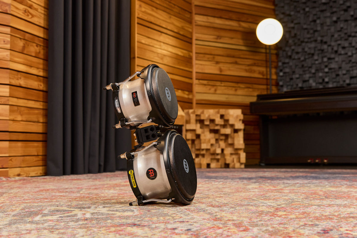 DC400PG - Diego Camacho Signature 7" & 8 1/2" Bongo - Pearl Grey