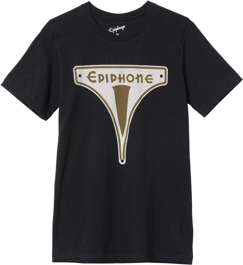 "M" Lebensstil Vintage-Abzeichen-T-Shirt Schwarz