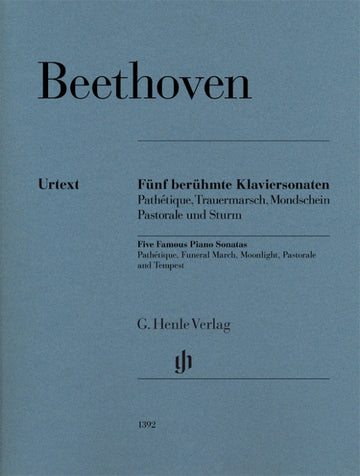 BEETHOVEN L.V. - FIVE FAMOUS PIANO SONATAS