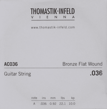 ACOUSTIC GUITAR STRINGS PLECTRUM ACOUSTIC SERIES. NICKEL-FREE.036
