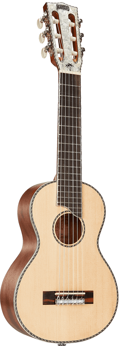 Guitalele Natur Perlenkopf + Hülle