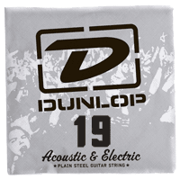 ELECTRIC STRINGS NICKEL PLATED STEEL UNIT SOLID STEEL 019