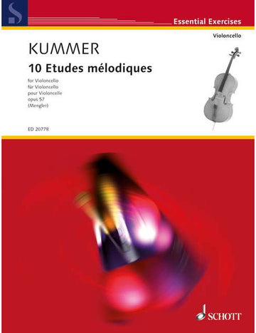 Kummer - 1 Etudes Mélodiques Op. 57 - Violoncelle (violoncelle 2 Ad Libitum)