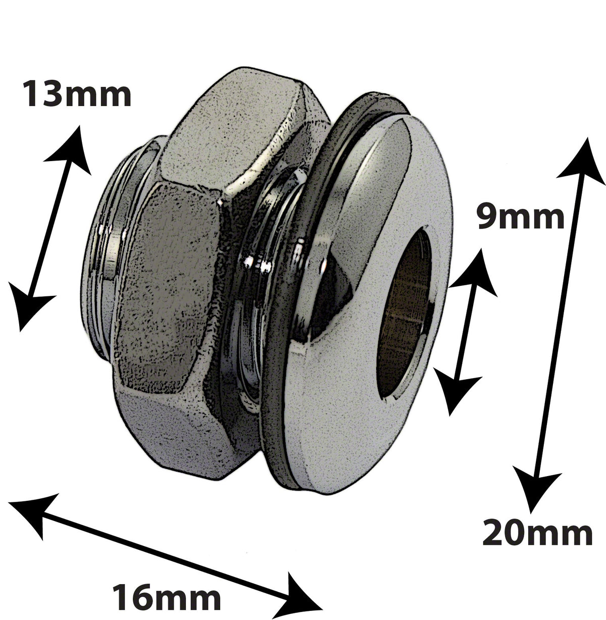 AVH1 - Druckguss-Druckausgleichsöffnung 16mm